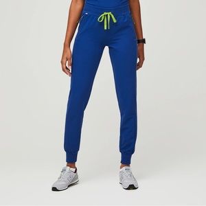 FIGS Cambridge Petite Slim Jogger Scrub Pants in Electric Blue (XL) 💙